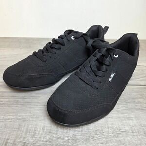 FUBU Men's Size 10 Black Memory Foam Sneakers Low Top Casual Shoes EUC